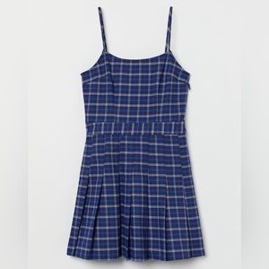 HM | Blue Plaid Short Dress